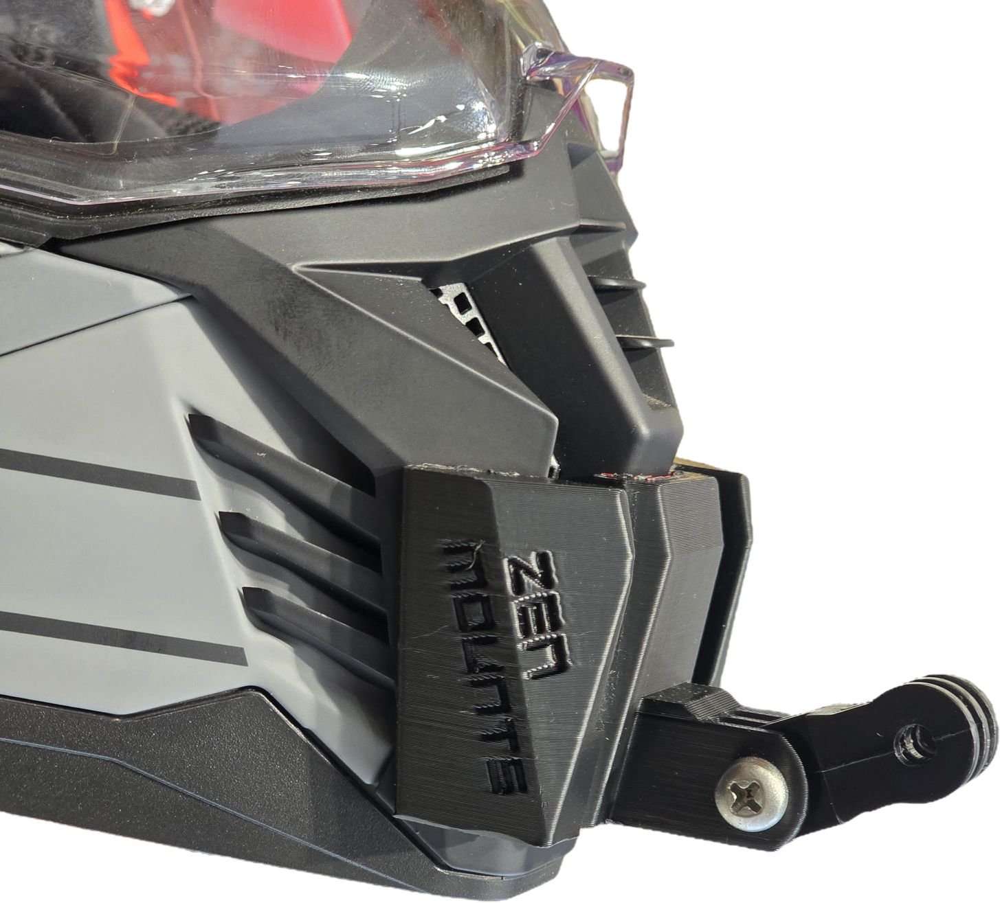 Helmet Chin Mount for LS2 MX436 Pioneer II & MX437 FAST II - Image 2