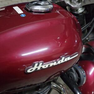 Alternative view of 2 PCs Honda Vintage Cursive Style Emblem Tank Badge
