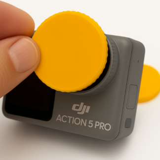 PINAK HAST 2pcs Lens Cap Suitable for DJI Osmo Action 5 pro, Action 4, 3, Flexible Lens Protector, Lens Cover, Protective Accessories Compatible with Action 5 Pro, Prevent Scratches Dust