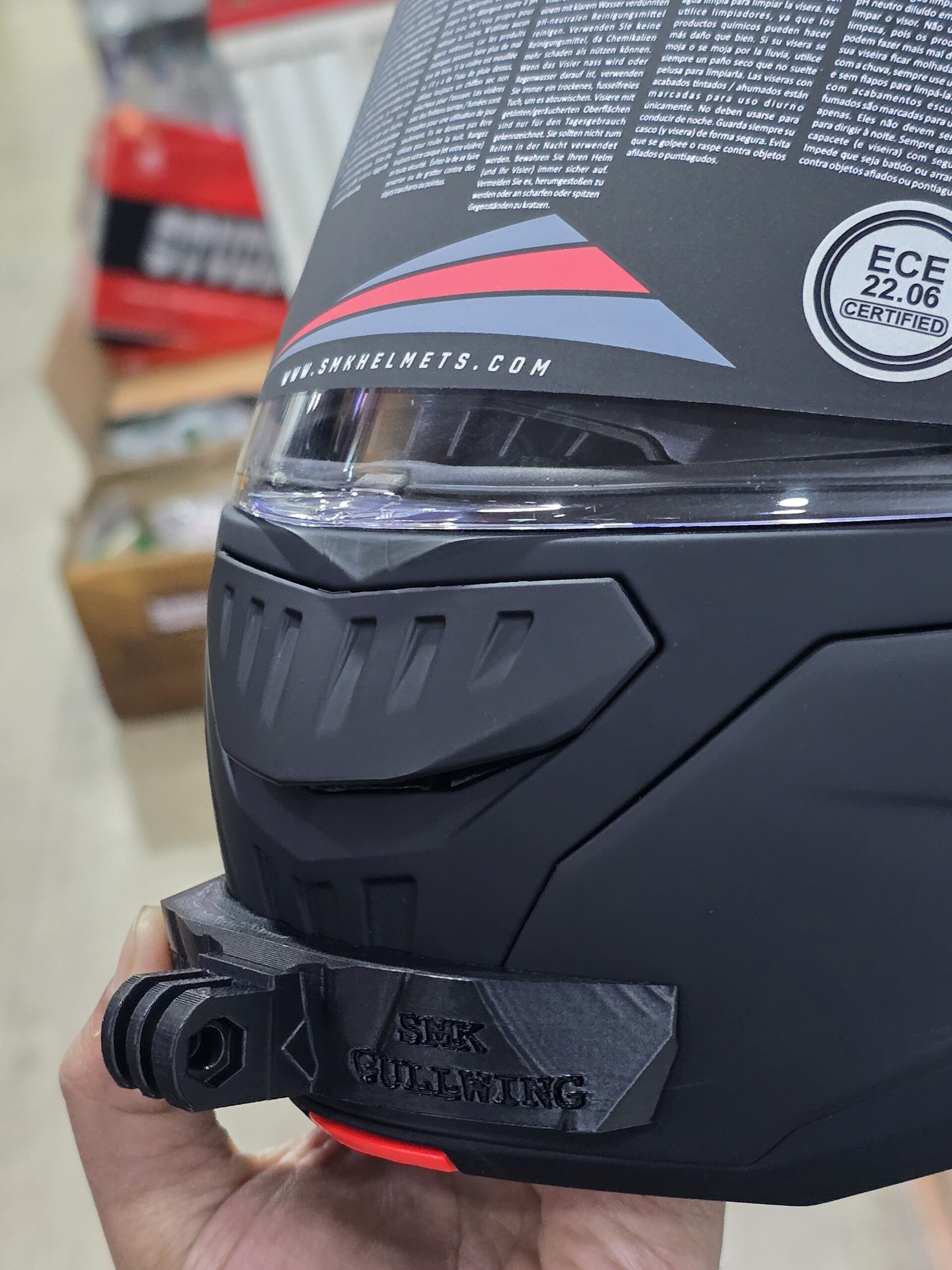 POV Chin mount for SMK GULLWING